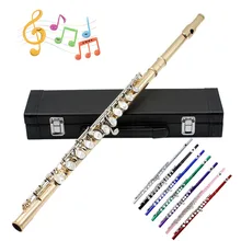Профессиональные флейты Музыкальные инструменты Китайский Dizi поперечные Flauta 16 отверстие C Ключ тон Piccolo Ottavino флейта из латуни