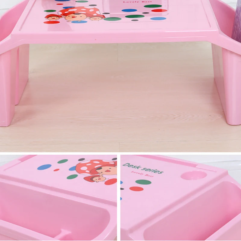 Early Education Table Baby Study Table Plastic Toy Desk Multi-Functional Writing Desk Children Bed 