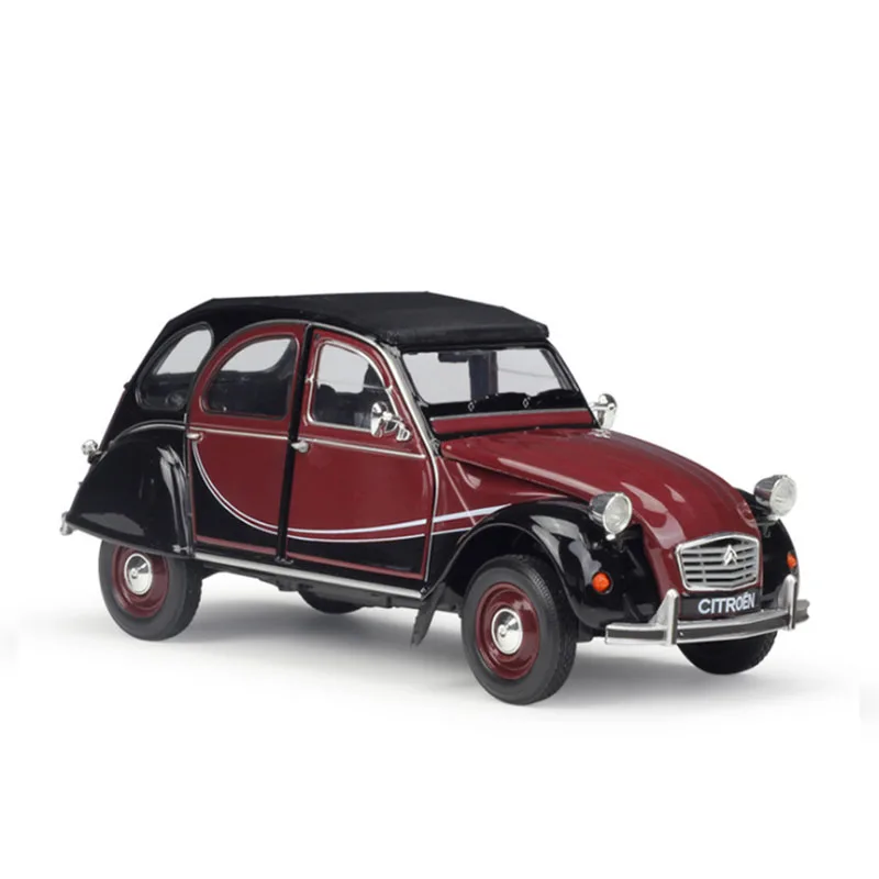 1:24 Масштаб классический крутой автомобиль литья под давлением модель CITROEN 2CV 6 металлический сплав Charleston Игрушка коллекция игрушка для детей Подарки - Цвет: Red