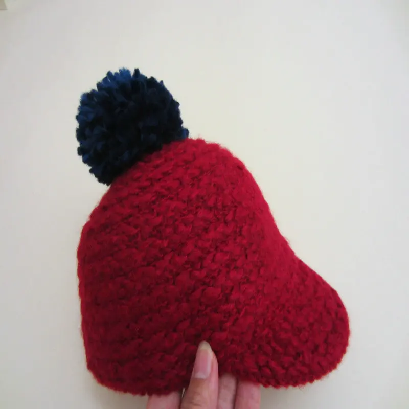 Fashion woolen top ball children's knight hat children's autumn and winter hat children's hat