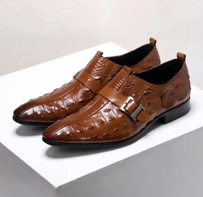 

Men Leather Shoes Low Heel Casual Shoes Dress Shoes Brogue Shoes Spring Ankle Boots Vintage Classic Male Casual PS532