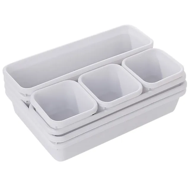 8pcs Drawer Style Storage Box Tray Shallow Drawer Organizers
