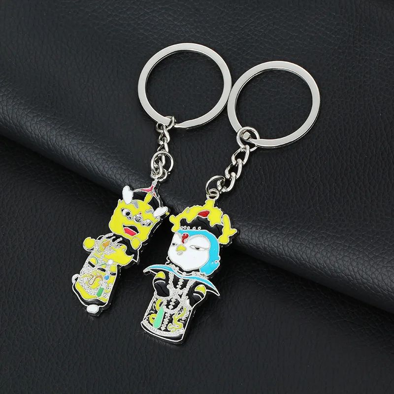 Специальное предложение, сувениры в музее, Zhuangzhuang Meimei, брелок, подарок для пары, ретро Дракон и Феникс, Креативный металл