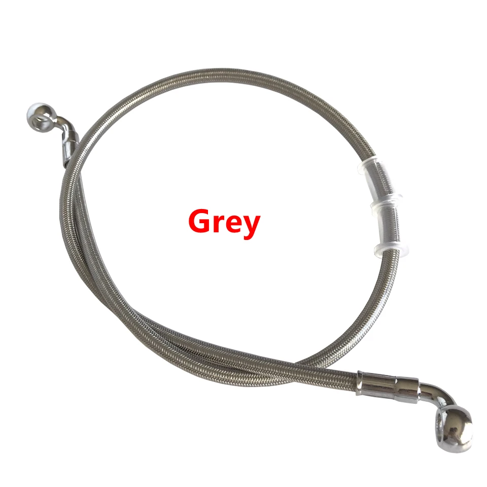 400 To 2200mm 90&deg;- 90&deg; Motorcycle Hydraulic Reinforced Brake Hose oil Line Fit ATV Dirt Pit Racing Bike Braided oil hose motorcycle brake lever motorcycle brake hose motorcycle brake pressure switch