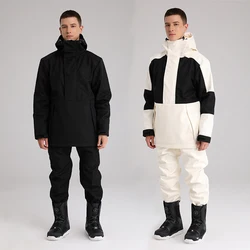 Sport Hooded Men Ski Suit Windproof Fleece Man Snow Set Sweatshirt Pants Male Snowboard Outfits Thermal Big Boy Costume Clothes