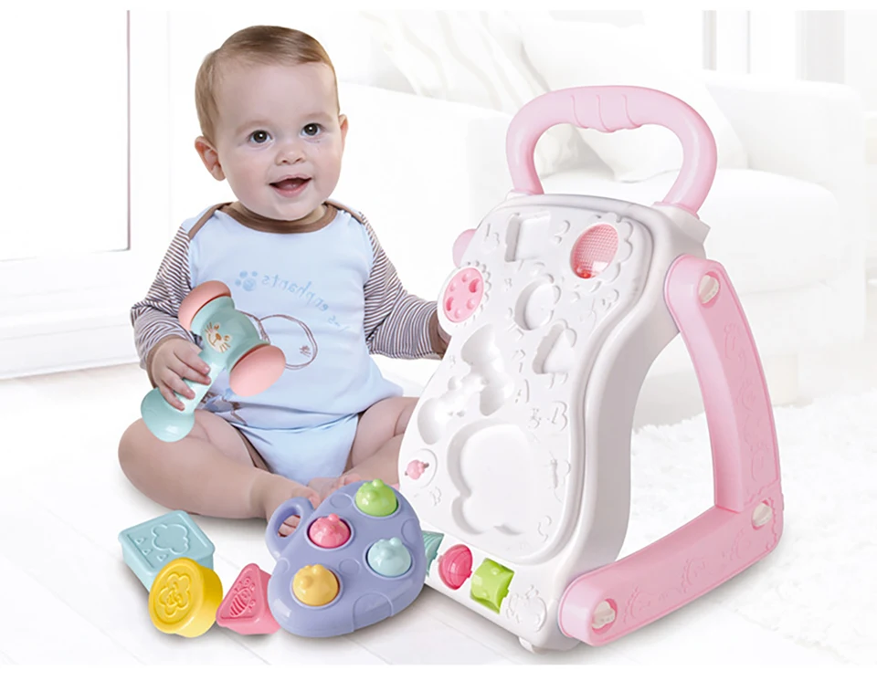 IMBABY baby walker Многофункциональная игрушка-ходунок треугольная структура анти-Роллер ходунки для детей обучающая игрушка-ходунок