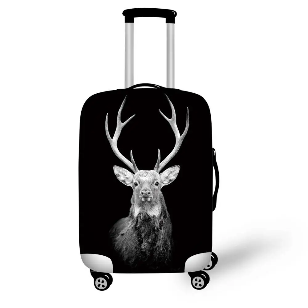 Twoheartsgirl эластичный чехол для чемодана с изображением собаки лося лошади для путешествий, 18-32 дюйма, чехлы для багажа для путешествий, водонепроницаемые чехлы - Цвет: Z4368