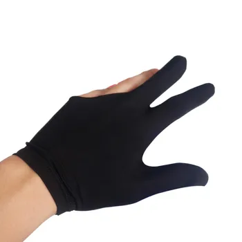 

3 PCS Absorbent Billiard Gloves Three Fingers Spandex Cue Sport Glove Left Right Hand Billiard Cue Shooter Glove