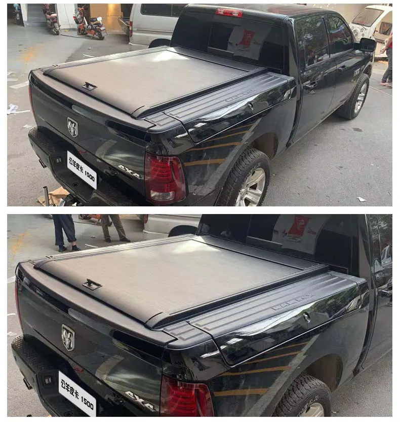 FOR Dodge Ram 1500 RAM TRX Pickup Truck Tonneau Bed Cover Rear Compartment Lid refitting thickened aluminum rolling curtain