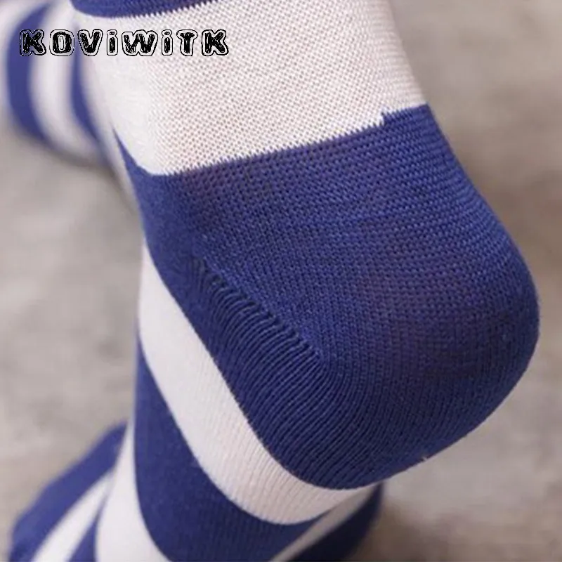 Радужные чулки до колена для женщин s Sox сексуальные длинные чулки до бедра в полоску размера плюс красные \ черные компрессионные зимние женские чулки для девочек