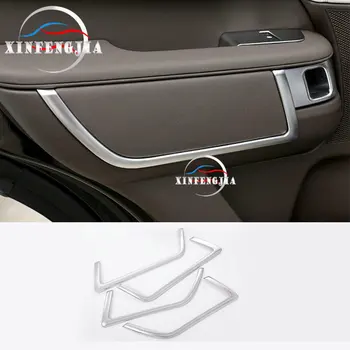

4pcs Chrome Door Armrest U Model Cover trim For Land Rover Discovery 5 LR5 17-18