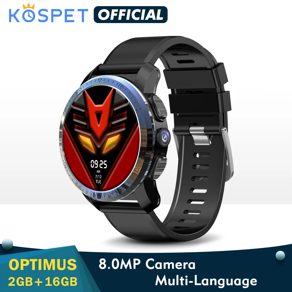 KOSPET Optimus 2 Гб 16 Смарт часы GPS WIFI камера водонепроницаемая двойная система 800 мАч 4G