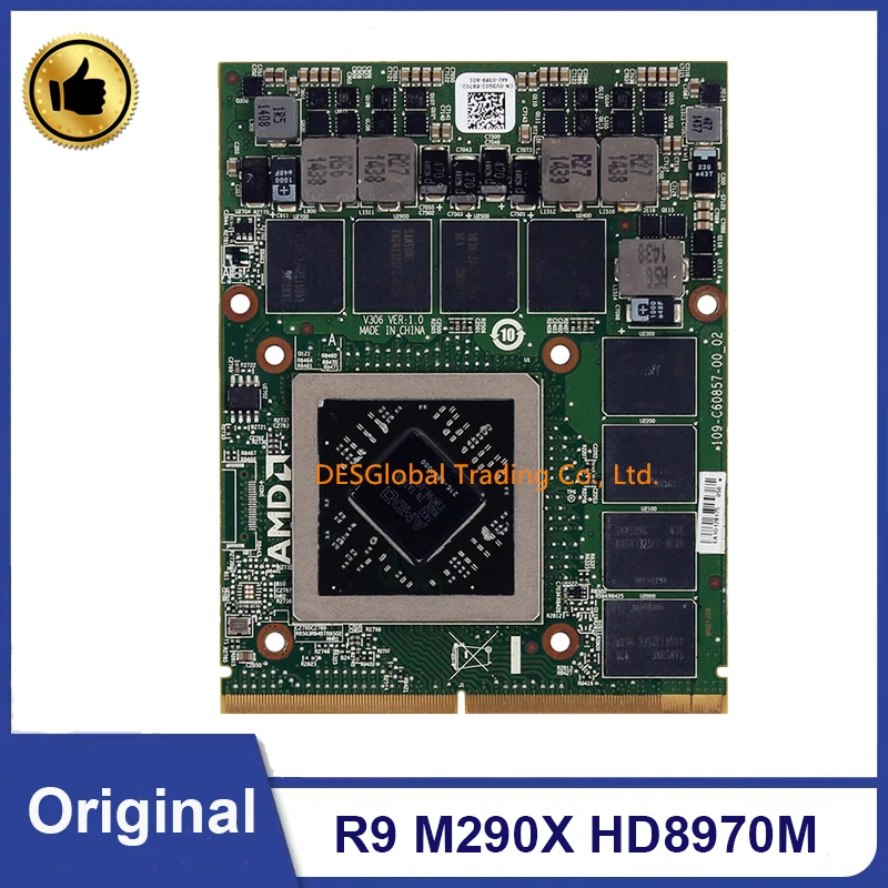 

R9 M290X HD8970 HD8970M 4GB Video Graphics VGA Card 216-0847000 For Dell Alienware M17X M18X HP 8770W 8760W Fully Tested