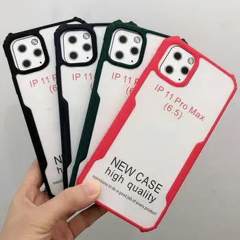 

200pcs/lot For iPhone 11 Pro Max Acrylic Tough Armor Hard Case For iPhone 8 Plus 7 Plus 6S Plus XS MAX XR