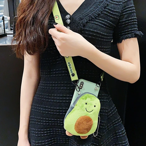 3D Динозавр авокадо кошелек ремешок через плечо чехол для телефона для samsung Galaxy Note 8 9 10 S7 S8 S10 Plus Мягкий силиконовый ремешок чехол - Цвет: Style 2