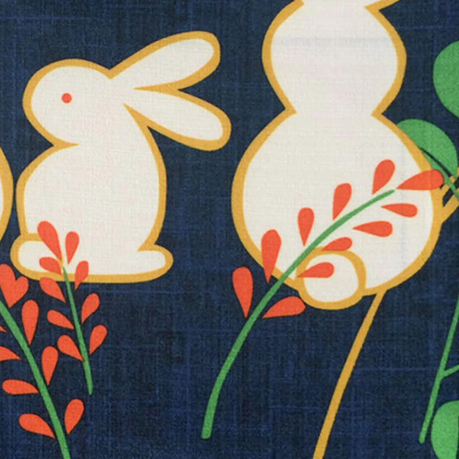 Japanese Doorway Curtain Noren Rabbit Under Moon For Home Decoration 85X150Cm