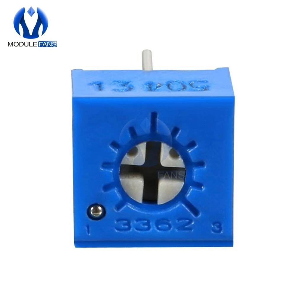 10PCS 3362P Trimmer Potentiometer Variable Resistor Cermet Trimpot 100R-1M Ohm, trimmer potentiometer