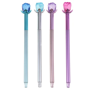 

1/3pcsTeachers' Day Gift Crystal Rose Gel Pen Student Stationery School Office Kid Gift Office Supplies Fruit Erasable Gel Pen