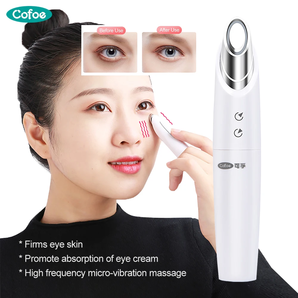 

Cofoe Eye Beauty Instrument Electric Massager Firms Skin Around Eyes Promote Eye Cream Absorption Remove Wrinkle Dark Circles