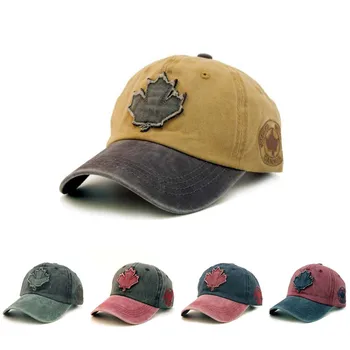 

2020 new maple leaf pattern baseball cap men and women cap cotton all-match cap envios gratis a estados unidos