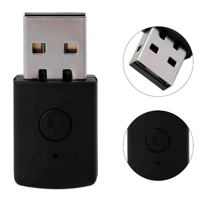 Kebidu Bluetooth 4,0 EDR USB Bluetooth ключ USB адаптер для PS4 Стабильная производительность Bluetooth гарнитуры с кабелем 3,5 мм
