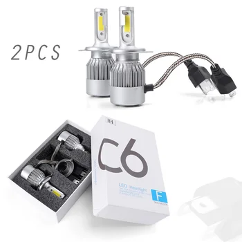

COB H4 12v LED 3800-7600 LM Universal for Cars Trucks Headlight Conversion Kit Hi/Lo Beam Bulb 6000K Replacement Bulb