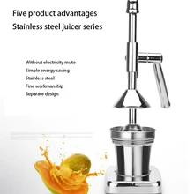 Пресс с ручным управлением соковыжималка из нержавеющей стали для апельсинов гранатов ручная соковыжималка коммерческая или Бытовая