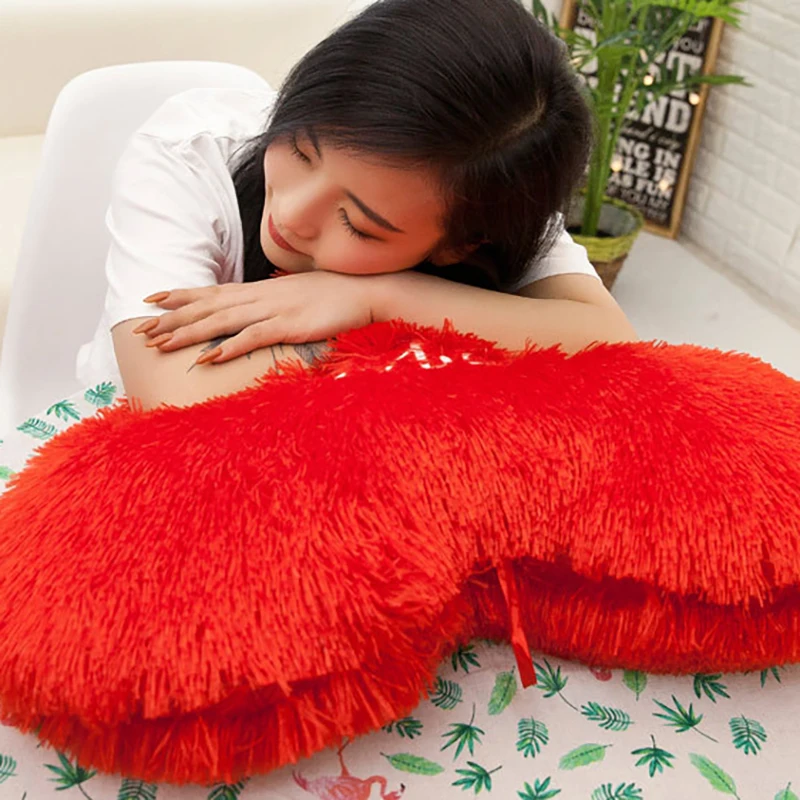 19-32cmbaby kids Pillow Cuddle Pillow Heart Lovely Pillow Bumpers cotton Christmas kids room decor for gift THM033