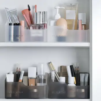 

Cosmetic Lipstick Storage Box Makeup Sundries Jewelry Case Office Desk Organizer organize jewelry wrist watch other cosmetics