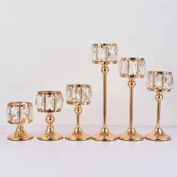 

Golden Candle Holders Party Decorative Candlesticks Church Home Offices