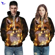 Рождественский Для мужчин Для женщин с рисунками "влюбленные пары Скейтбординг толстовки 3D с длинными рукавами и принтом на завязках пуловеры, спортивная одежда, толстовка с капюшоном