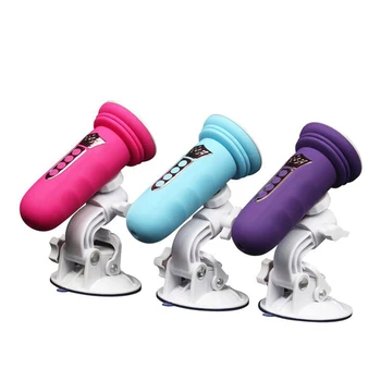 Suction Cup Sex Machine Telescopic Dildo Vibrator Automatic Vagina Massager Thrusting Penis Sucker Sex Toys for Women Adult Game 2