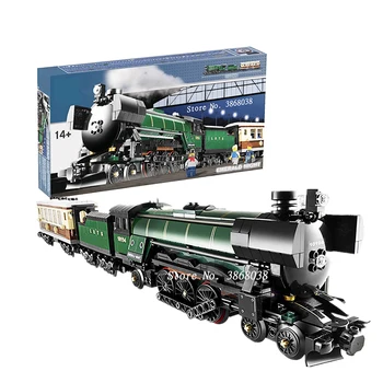 

BOXED Technic Series Emerald Night Train Model Building Kit Block Bricks Compatible 21005 lepining Technic Toys