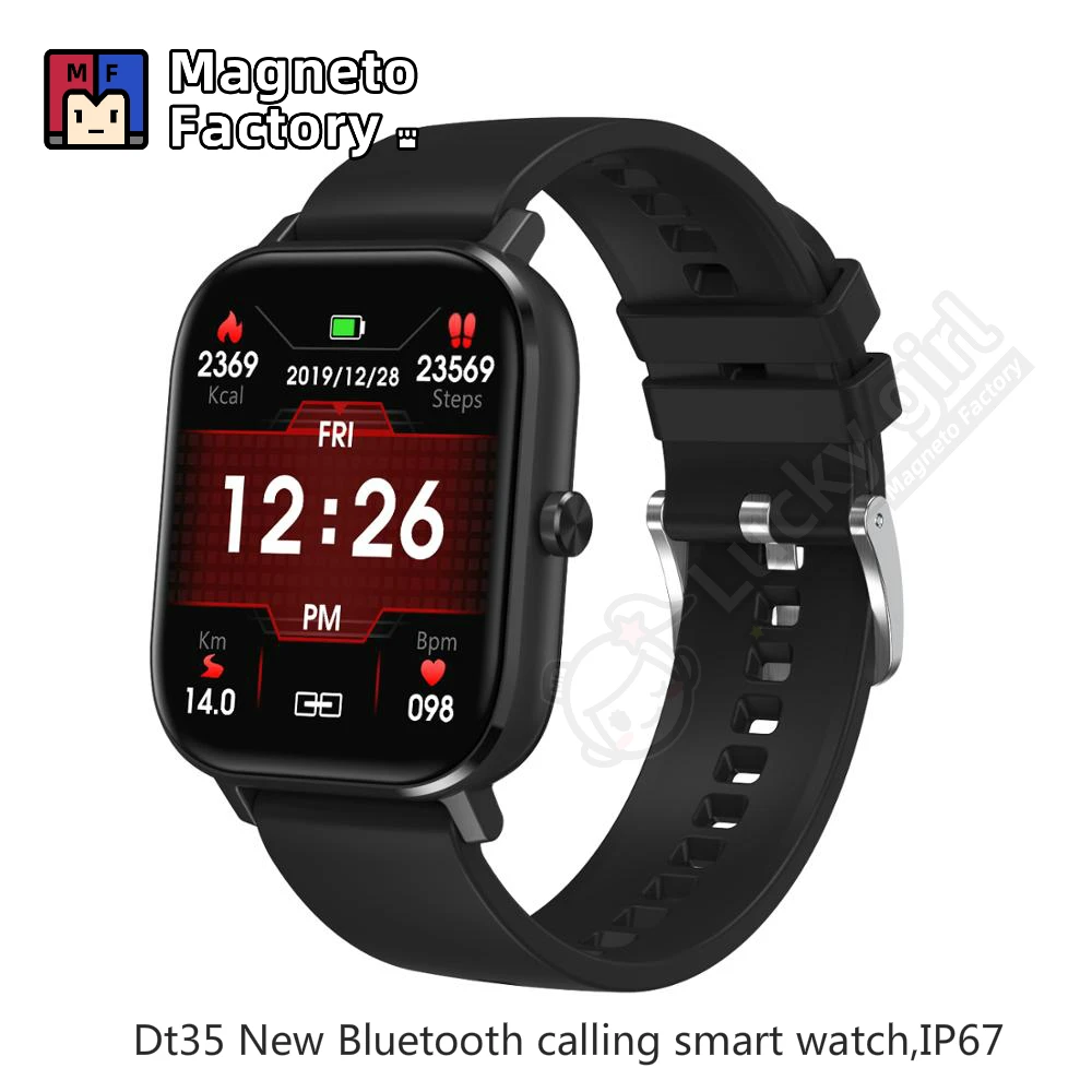 Смарт часы DT35 P8 Pro мужские с поддержкой Bluetooth и Пульсометром|Смарт-часы| |