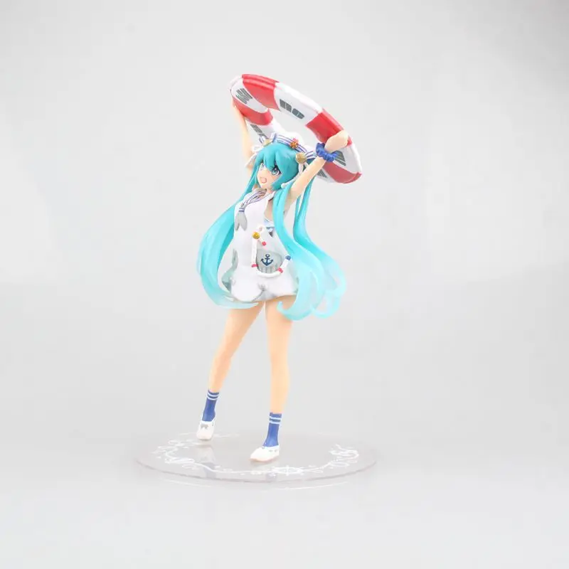 17cm Hatsune Miku Summer Clothes Ver. PVC Figure Doll  Collectible Model Toys Doll For Kids