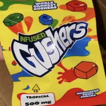 

Black Worlds Dankest Gushers 500mg Sour Gushers Infused Gusher Edibles Bag Packaging Bag Nerds Rope Candy Nerdsrope Gummy