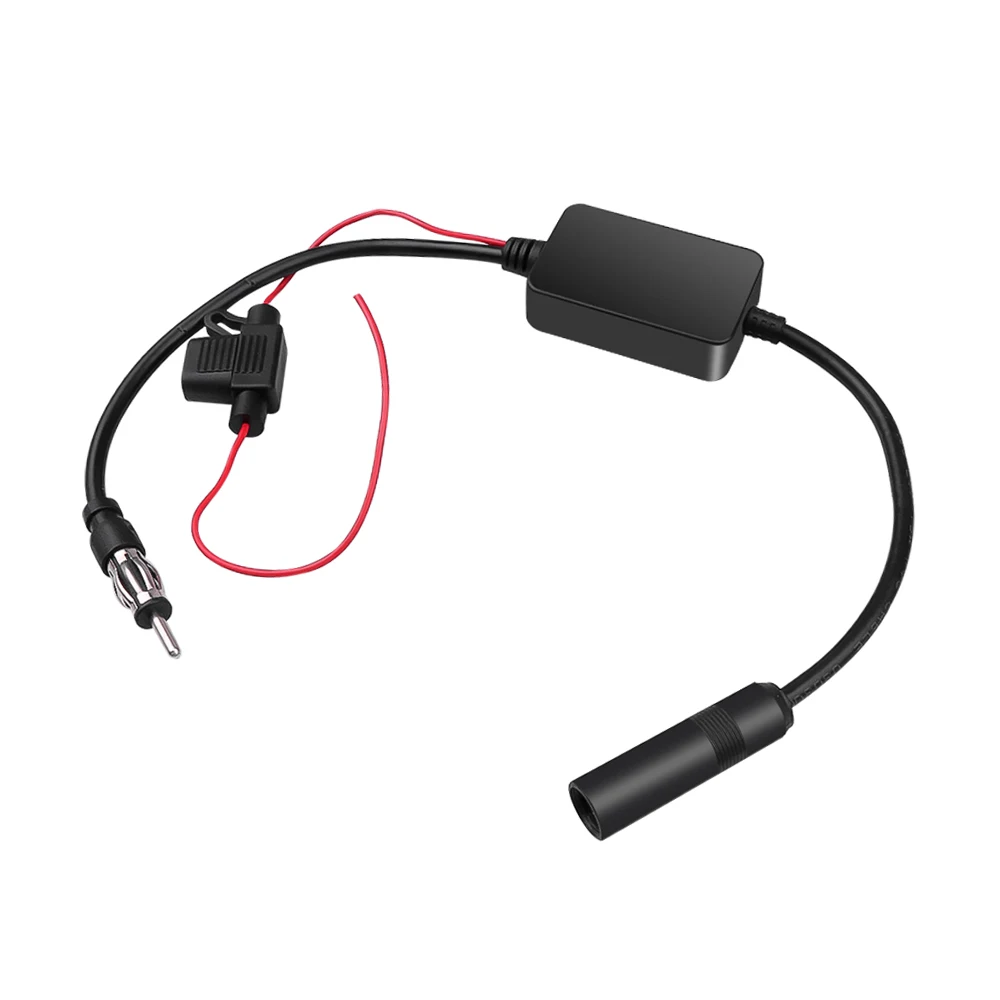 Kebidumei universal 12V car radio FM antenna signal amplifier marine booster 88-108MHz | Электроника
