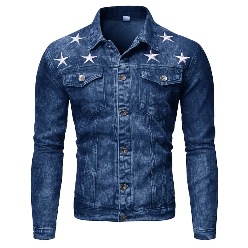 

Ouma Men Casual Jacket, Printed Washing Jacket Men's,