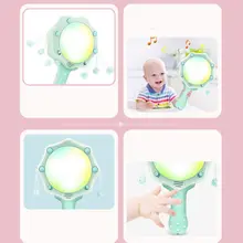 Детские музыкальные погремушки барабан Младенцы Электронный светильник барабан подарки для малышей P31B