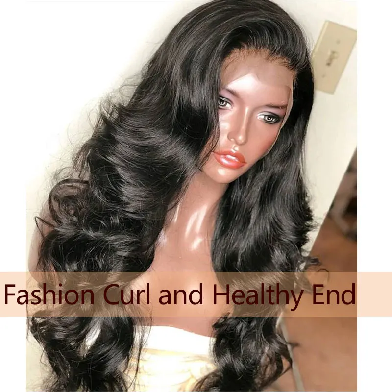 Online Cuerpo onda 13x6 pelucas de cabello humano Frontal de encaje 250 densidad 360 peluca Frontal de encaje Pre desplumado Peluca de cuero cabelludo falso transparente siempre belleza