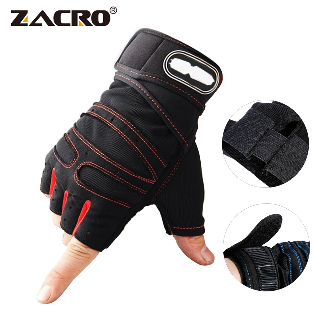 Zacro перчатки для тяжелой атлетики 3D Перчатки фитнеса тренажерного зала тяжелое