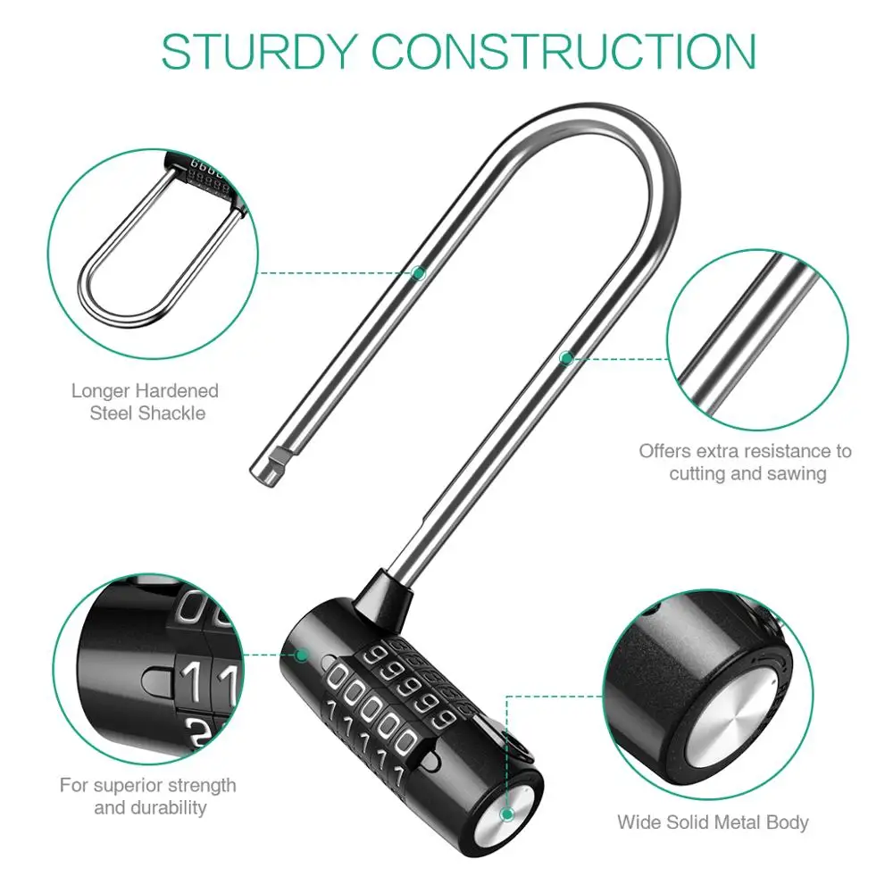 cadeado impermeavel seguranca exterior fechadura da porta ginasio grande manilha 03