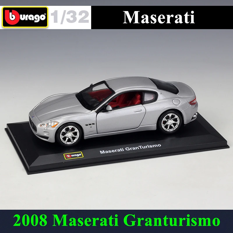 Bburago 1:32 Mercedes Benz AMG-GT литая модель машины Модель плексигласа дисплея пыле пакет базовых запчастей Сбор подарков - Цвет: 2008 Maserati