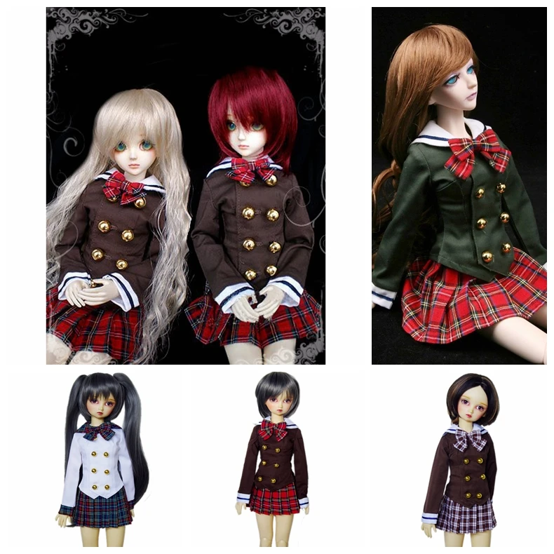 [Wamami] 288# коричневая школьная форма/костюм для 1/4 MSD 1/3 SD DZ BJD Dollfie