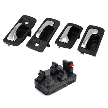 

Replace Front Left Driver Side Power Control Switch with Chrome Black Interior Front Rear Interior Door Handles