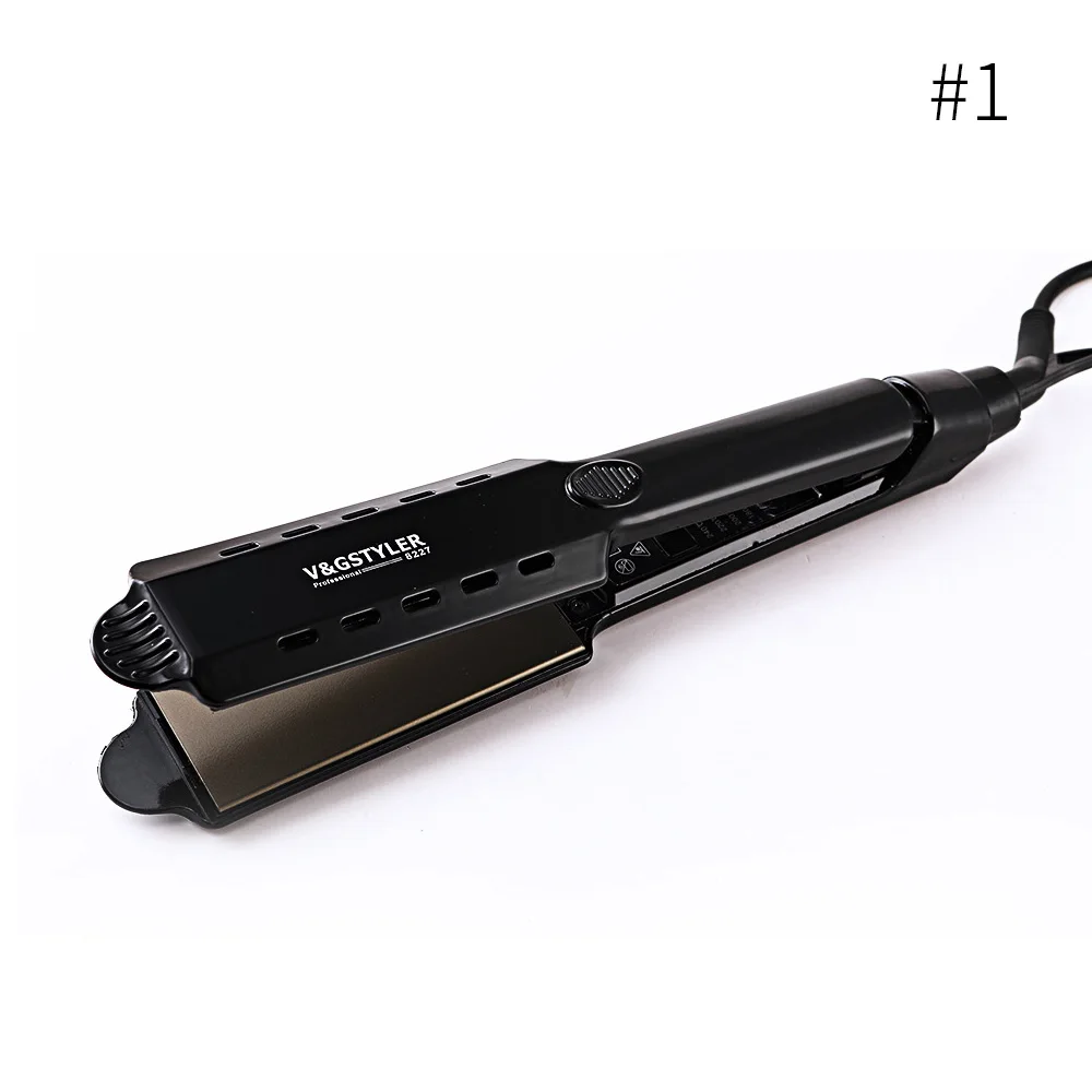 Паровой выпрямитель для волос, бигуди для волос, керамика, основная Мода для Шинона, салона красоты, здоровья, плоское железо, стилист, выпрямление - Цвет: Straight