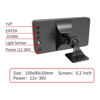 

GPS Car Speed Meter Black HUD Large Screen Universal Measuring C1090 Auto