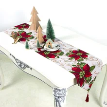 180*34 см Рождественская скатерть для обеденного стола с флагом, украшения для дома, вечерние, для ресторана