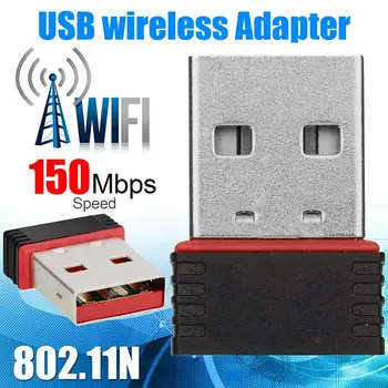 

HOT Mini USB WiFi Dongle 802.11 B/G/N Wireless Network Adapter for Laptop PC