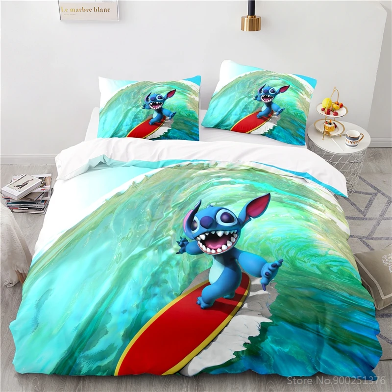 Disney-Ensemble de literie CAN o Stitch pour enfants, housses de dessin  animé, taies d'oreiller, simple, double, jumeau, complet, reine, king size,  cadeau garçon et fille - AliExpress